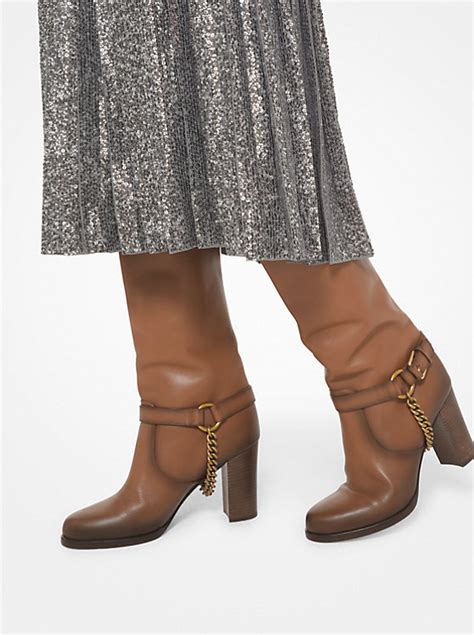 yellow bottes michael kors|michael kors burnished boots.